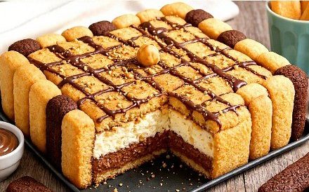 TORTA SA PIŠKOTAMA I NUTELOM